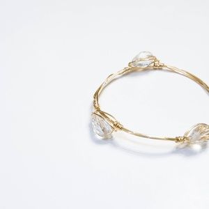 NWT faux drop crystal bangle